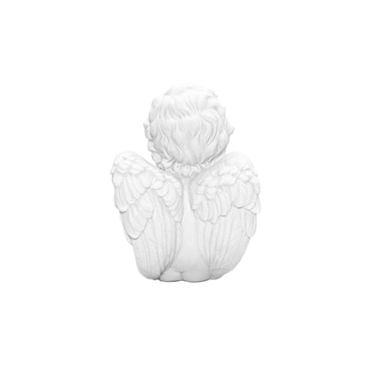 Escultura Anjo Querubim em Pó de Mármore 18cm