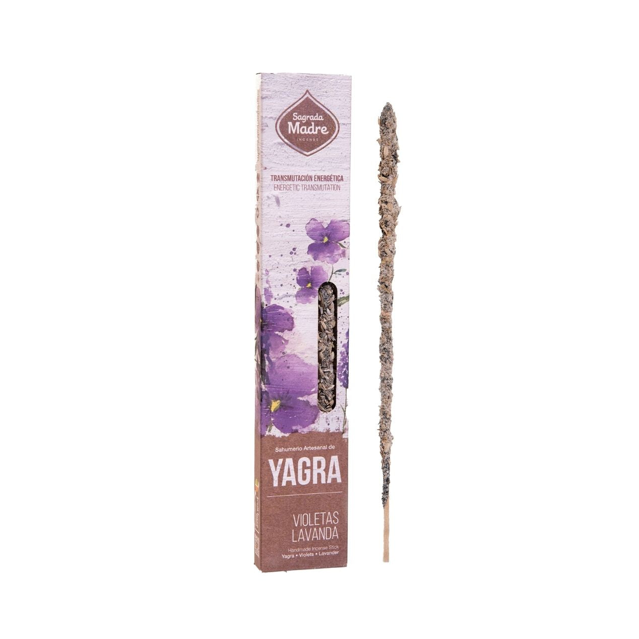 Incenso Natural Yagra Violeta e Lavanda Sagrada Madre