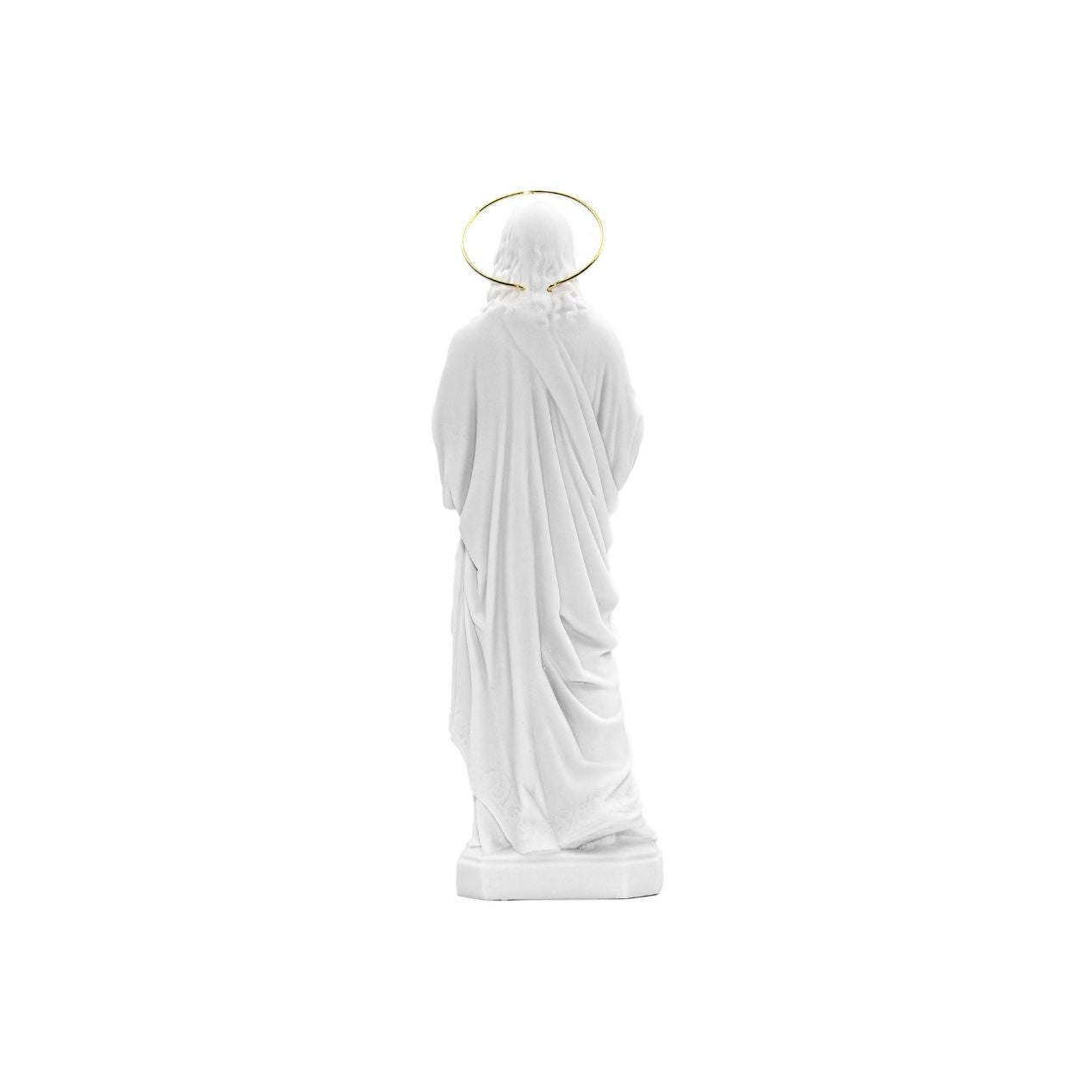 Escultura Sagrado Coração de Jesus em Pó de Mármore 30cm