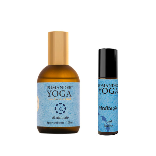 Kit Pomander Yoga Meditação Spray 100ml e Roll-on 10ml