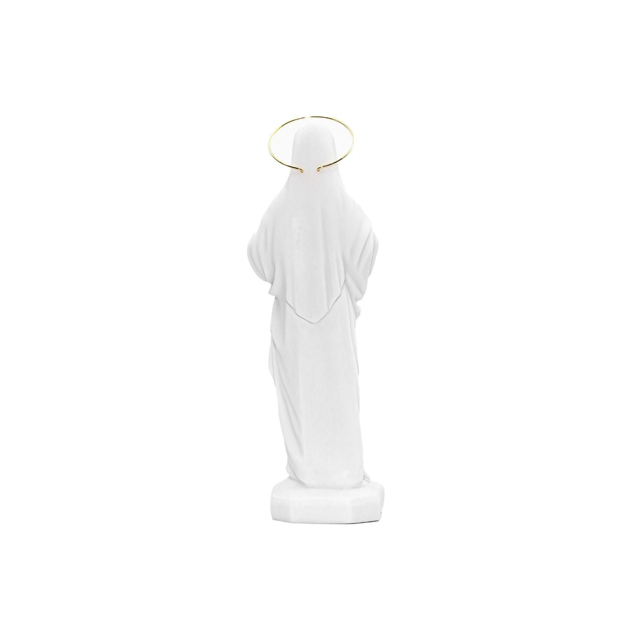 Escultura Imaculado Coração de Maria em Pó de Mármore 30cm