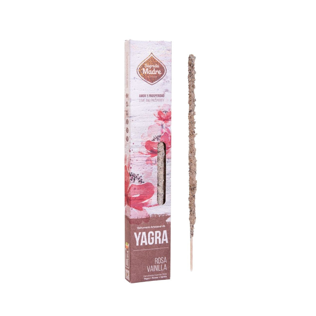 Incenso Natural Yagra Baunilha e Rosa Sagrada Madre