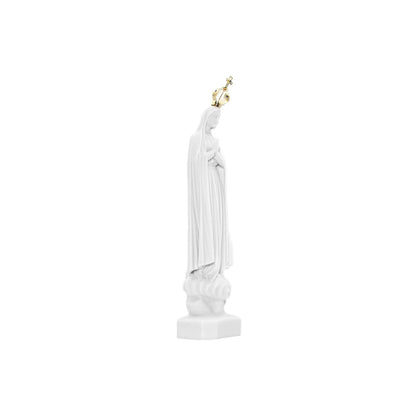 Escultura Nossa Senhora de Fátima em Pó de Mármore 28cm