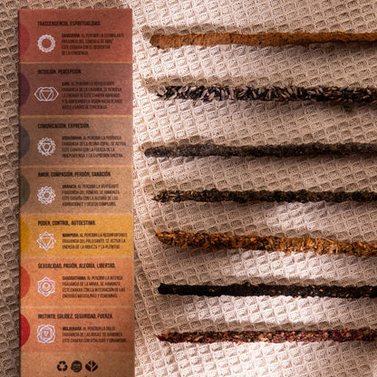 Kit Incenso e Bombinha Defumação 7 Chakras Sagrada Madre